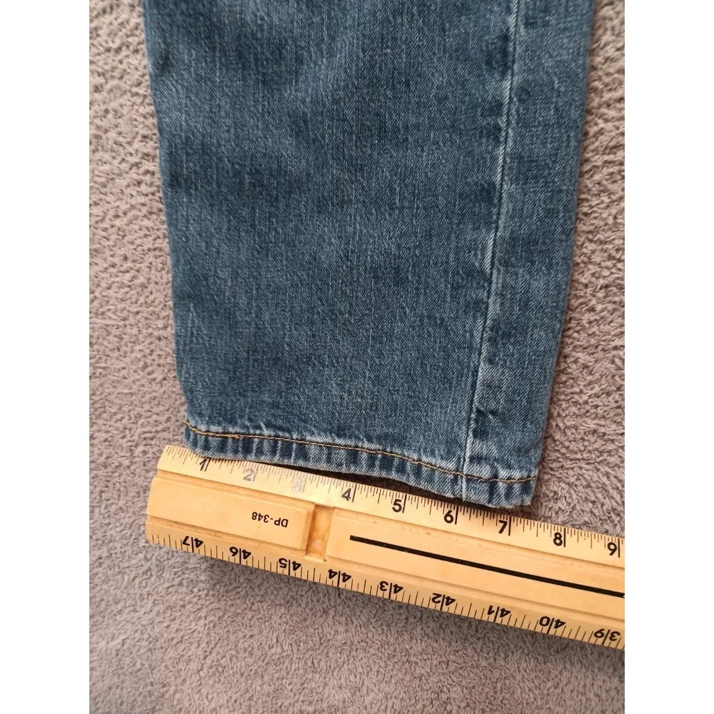 Levi's 505 Regular Fit Men's W34 L29 Blue Medium Wash Straight Leg Denim Jeans